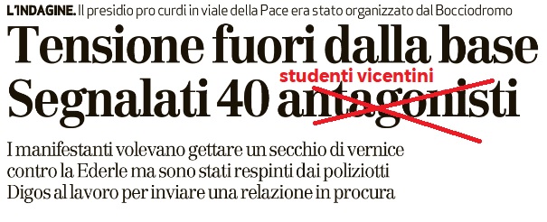 Rifondazione Comunista: dimostrano studenti non antagonisti alla base Usa a Vicenza