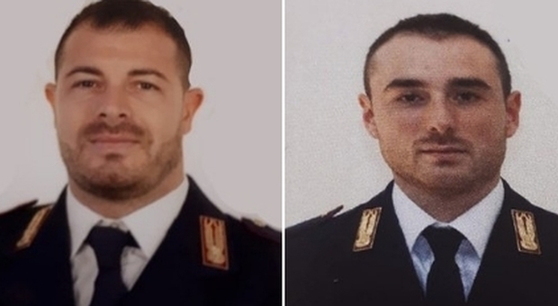I poliziotti uccisi Matteo Demenego e Pierluigi Rotta