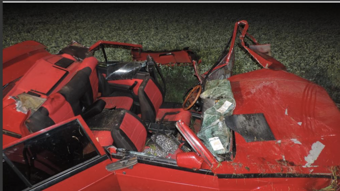 Auto ribaltata ritrovata dai Carabinieri di Sossano con deceduto a bordo Auto ribaltata ritrovata dai Carabinieri di Sossano con deceduto a bordo