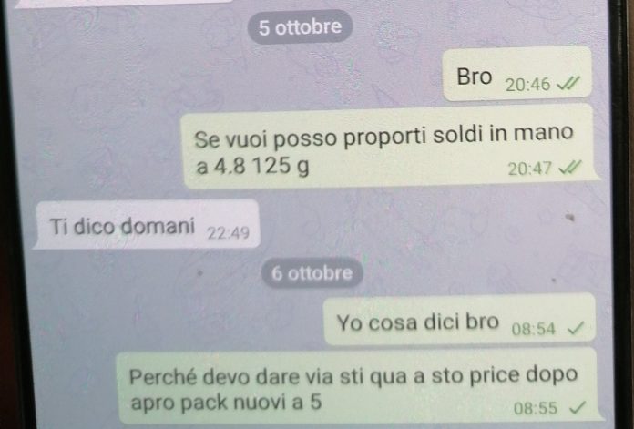 messaggi per droga