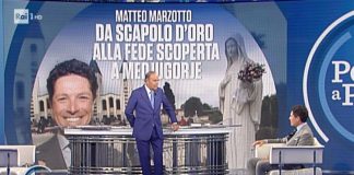 Matteo Marzotto da Vespa: dopo le sparizioni di Fiera di Vicenza e BPVi “folgorato” dalle apparizioni di Maria a Medjugorje Matteo Marzotto a Porta a Porta