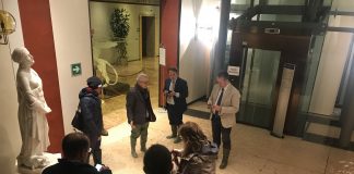 Acqua alta record a Venezia nella notte, Ciambetti: “pagina di storia drammatica”. Livello Bacchiglione a Vicenza basso alle 23 Acqua alta palazzo Ferro Fini 1