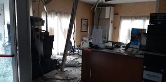 Furto in banca Bcc nella notte a Sandrigo, trafugata cash dispenser furto in banca