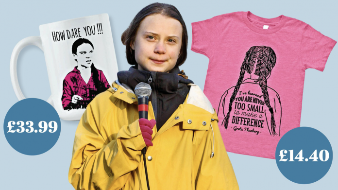 I gadget inquinanti con il nome di Greta Thunberg