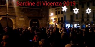 Quattromila Sardine biancorosse in piazza, “brividi” con “Imagine” e Bella Ciao: “stop odio, Salvini e Lega”