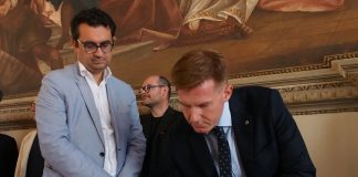 Il sindaco di Vicenza Francesco Rucco nomina Luca Milani direttore generale e Fabio Nicoletti capo di Gabinetto Luca Milani con Francesco Rucco (foto d'archivio)