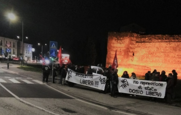 Presidio a Vicenza contro arresto di Nicoletta Dosio, testimonial No Tav