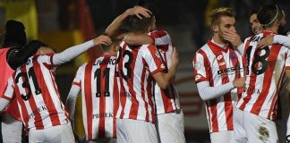 Al Menti ottava meraviglia, Zarpellon trascina il LR Vicenza: “a Rimini spero di fare gol a Colella” festa lr vicenza