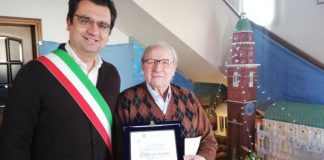 Il sindaco Rucco ha fatto visita al presepe “palladiano” di nonno Bruno Verde