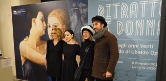 Ritratto di donna, l’assessore Siotto ha accompagnato Nancy Brilli a visitare la mostra