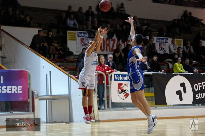 Velcofin Vicenza vs Marghera, una fase di gioco