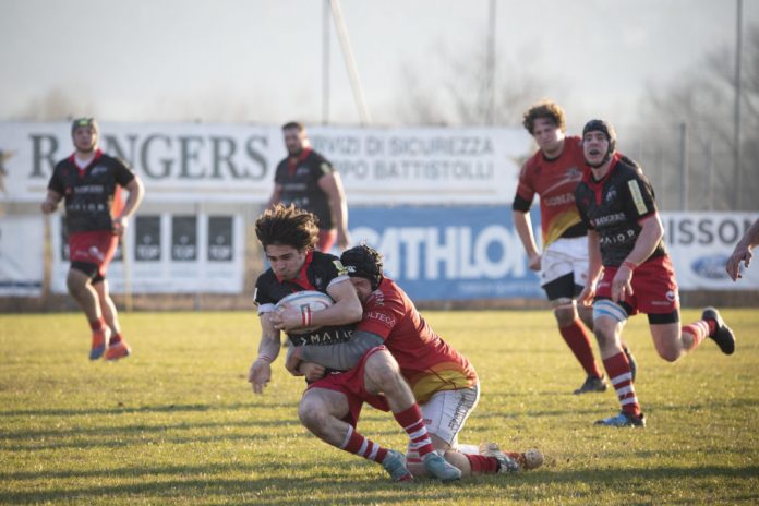 Rangers Rugby Vicenza vs Ruggers Tarvisium, una fase di gioco (Foto di Mirko Zanconato)