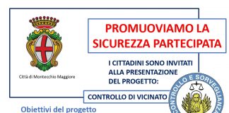 “Controllo di vicinato”, il comune di Montecchio Maggiore illustra il progetto alla popolazione