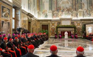 La curia vaticana intorno al Papa