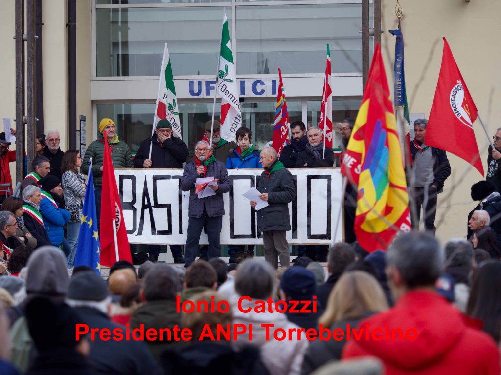 Ionio Catozzi, presidente ANPI di Torrebelvicino