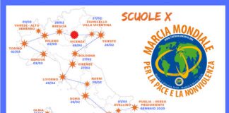 2^ Marcia mondiale per la pace e la nonviolenza, venerdì 28 febbraio fa tappa a Vicenza