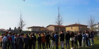 Giardino della scuola primaria Pajello di Polegge riqualificato con nuove piante e arbusti