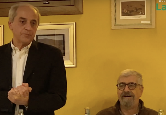 Mauro Alboresi, segretario nazionale del Pci, con Giorgio Langella, segretario regionale in un recente incontro nel Vicentino