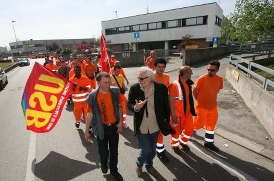 Usb Lavoro Privato AVA per Rsu Alto Vicentino Ambiente: Luc Thibault e Germano Raniero di USB (foto di archivio)