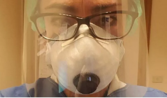 Dr.ssa Fiorotto con mascherina