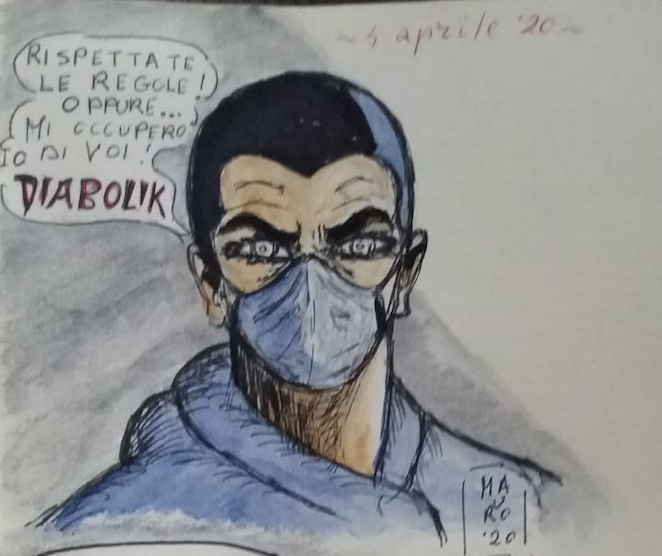 Diabolik di Mauro Maruzzo dedicato a Luca Zaia