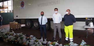 Distribuzione alimentare alle famiglie in difficoltà, smistamento ai magazzini comunali