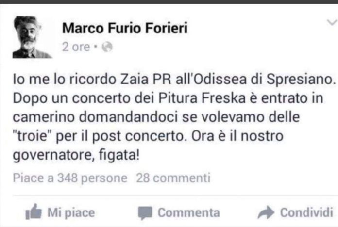 Marco Furio Forieri, versione 1 su Zaia