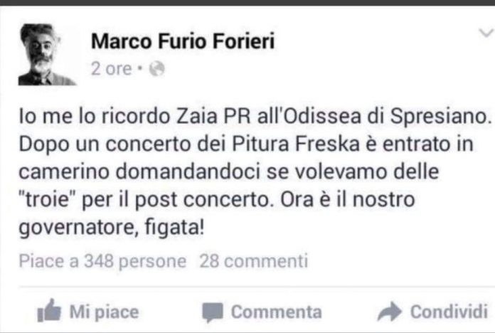 Marco Furio Forieri, versione 1 su Zaia Marco Furio Forieri, versione 1 su Zaia