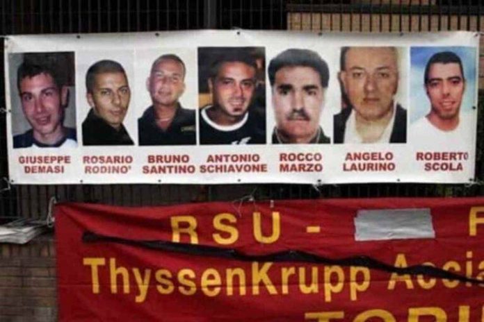 I morti alla ThyssenKrupp di Torino