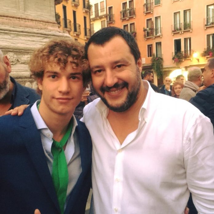 Maltauro e Salvini Jacopo Maltauro e Matteo Salvini