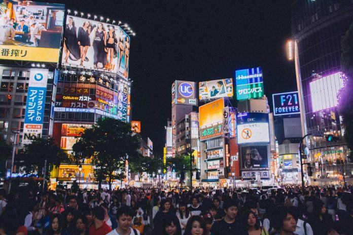 Shibuya crossing (Tokyo, Giappone)