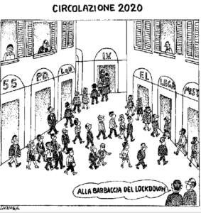 Vignetta di Giannelli, dal Corriere della Sera