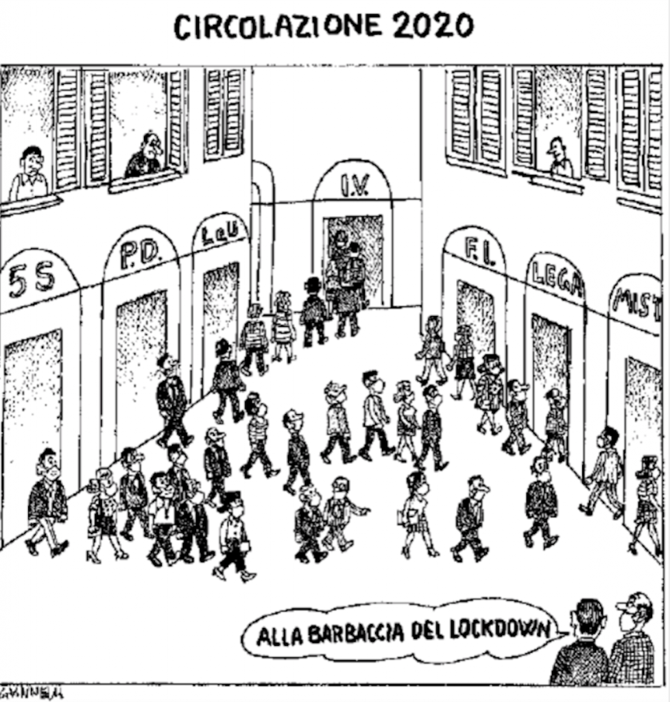 Vignetta di Giannelli, dal Corriere della Sera