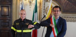 Il benvenuto del sindaco al nuovo comandante dei Vigili del fuoco di Vicenza Giuseppe Costa