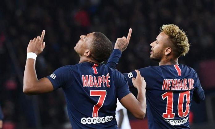 Neymar e Mbappé del Psg finalista della Champions League 2019 - 2020