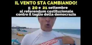 Taglio dei parlamentari al voto: nel dibattito ribadisce il suo No l’on. Zanettin (Forza Italia) che surfeggia simbolicamente col collega Baldelli