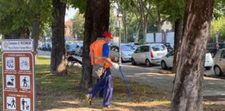 Campo Marzo, pulizia straordinaria mattutina con Aim Ambiente e sindaco Rucco