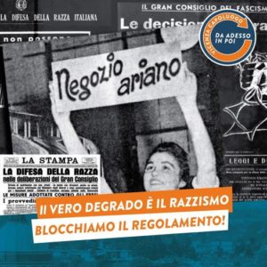 Coalizione civica per Vicenza si richiama alle tragiche Leggi razziali contro il regolamento proposto da Giovine che, nel frattempo ricorda le "cose buone" di Mussolini