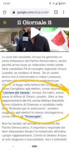 L'articolo del Giornale dove si cita ViPiu