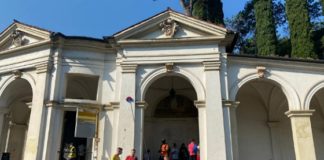 Monte Berico, questa mattina 60 volontari hanno ripulito i portici e il piazzale