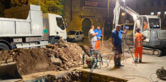 Perdita d’acqua in piazza Matteotti, ripristinata la fornitura alle utenze della zona