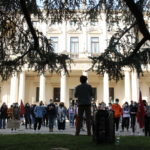 Studenti Medi Vicenza piazza Matteotti manifestazione trasporti sicuri