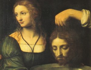 SALOMÉ RICEVE LA TESTA DI SAN GIOVANNI BATTISTA (Salome receiveing the head of St. John the Baptist) – Bernardino Luini