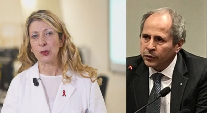 Francesca Russo e Andrea Crisanti sfida tra scienziati