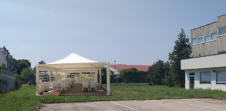 Scuole e Covid, nel Vicentino lezioni sotto al gazebo gazebo
