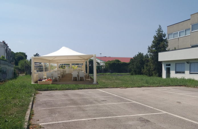 tendostruttura Da Schio rendering gazebo