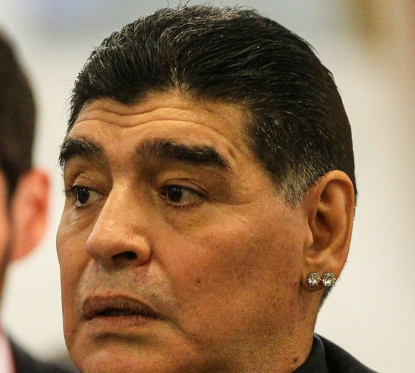 Diego Maradona nel 2017