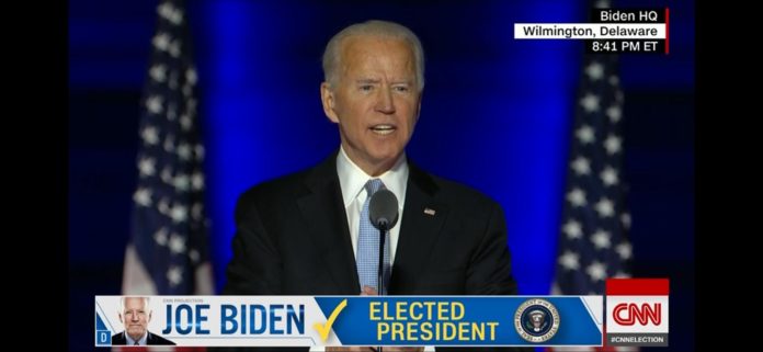 Il discorso di Joe Biden per l'ufficlializzazione della sua elezione