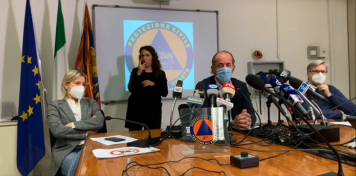 Il presidente Zaia presenta la nuova ordinanza giovedì 12 novembre