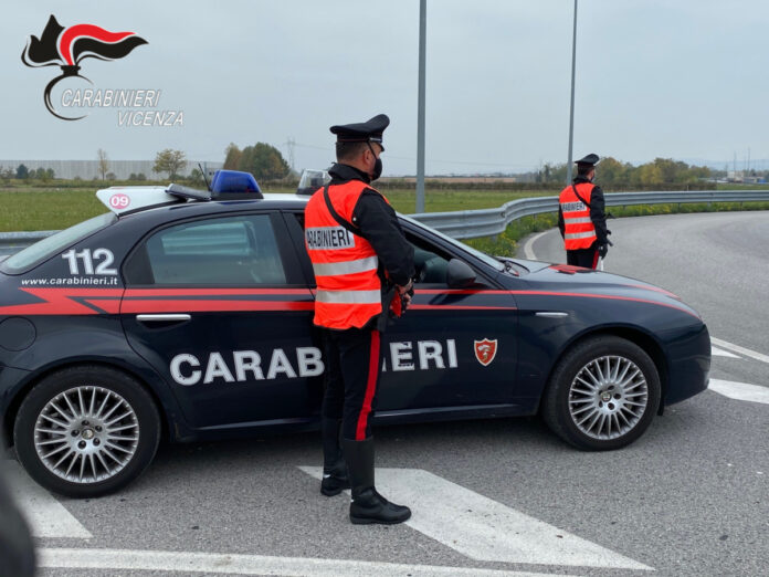 pusher Carabinieri di Bassano e Rosà durante un controllo